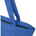 Royal Blue - Side - Panama Recycled Zipped 20L Tote Bag