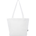 White - Back - Panama Recycled Zipped 20L Tote Bag