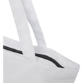 White - Side - Panama Recycled Zipped 20L Tote Bag