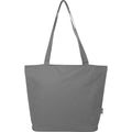Grey - Back - Panama Recycled Zipped 20L Tote Bag
