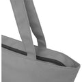 Grey - Side - Panama Recycled Zipped 20L Tote Bag