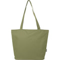Olive - Back - Panama Recycled Zipped 20L Tote Bag