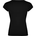 Solid Black - Back - Roly Womens-Ladies Belice T-Shirt