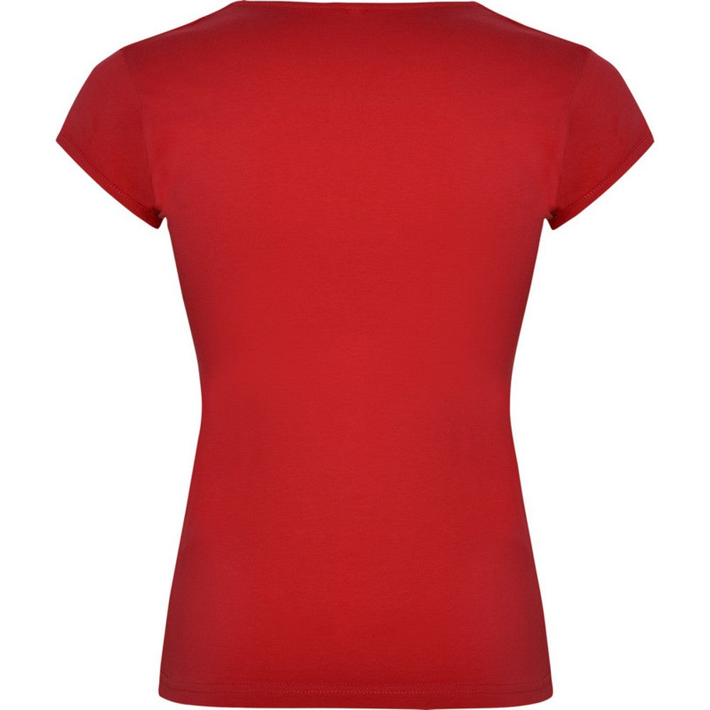 Red - Back - Roly Womens-Ladies Belice T-Shirt