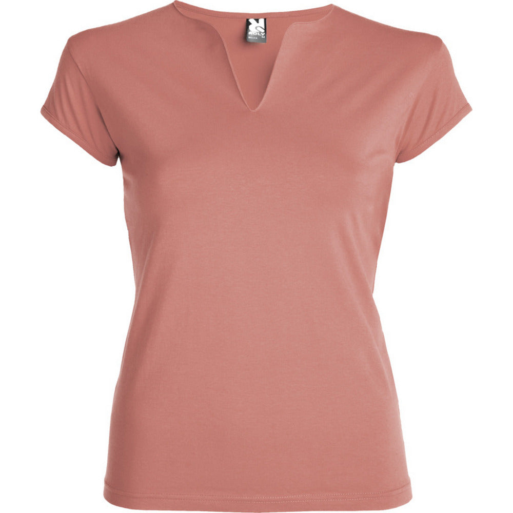 Clay Orange - Front - Roly Womens-Ladies Belice T-Shirt