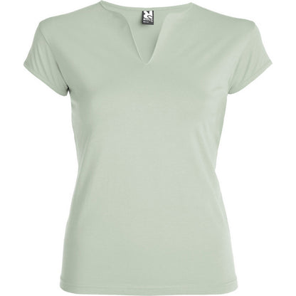 Mist Green - Front - Roly Womens-Ladies Belice T-Shirt