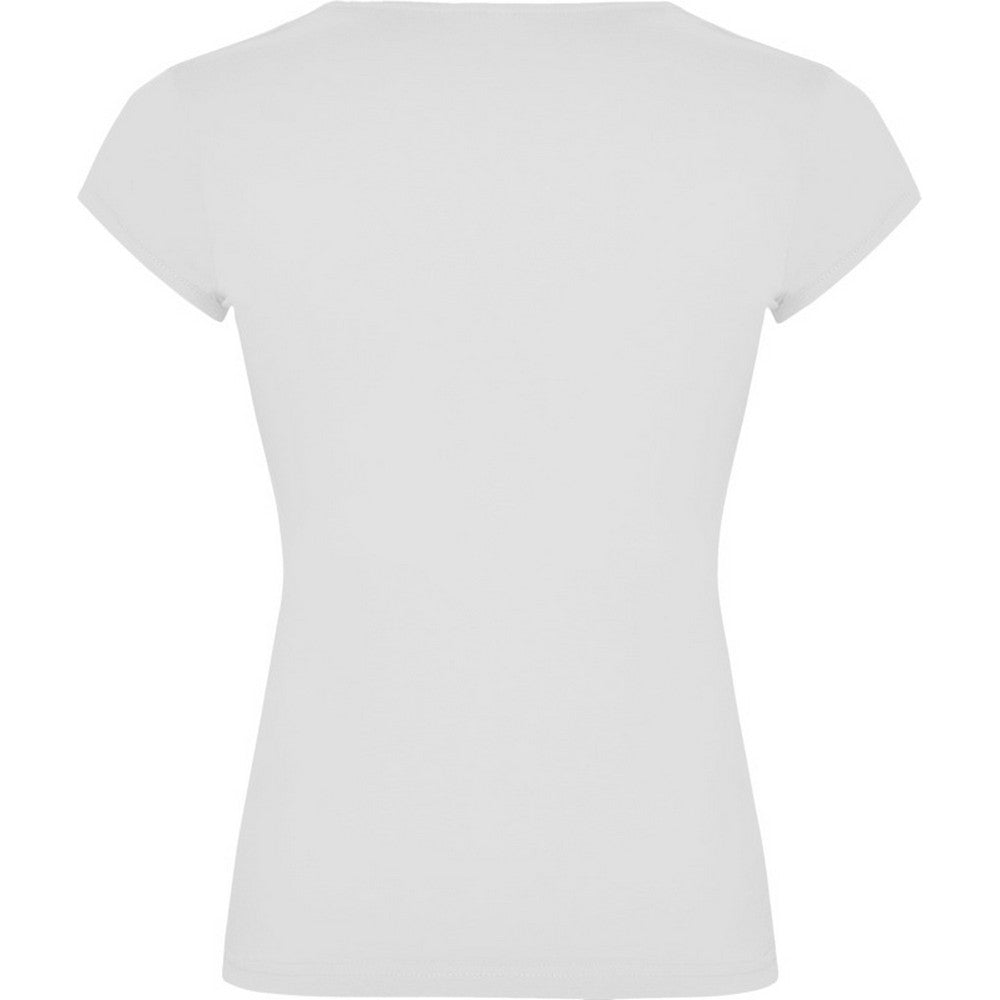 White - Back - Roly Womens-Ladies Belice T-Shirt