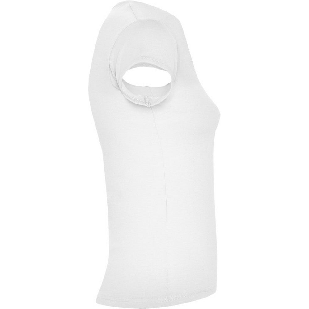 White - Side - Roly Womens-Ladies Belice T-Shirt