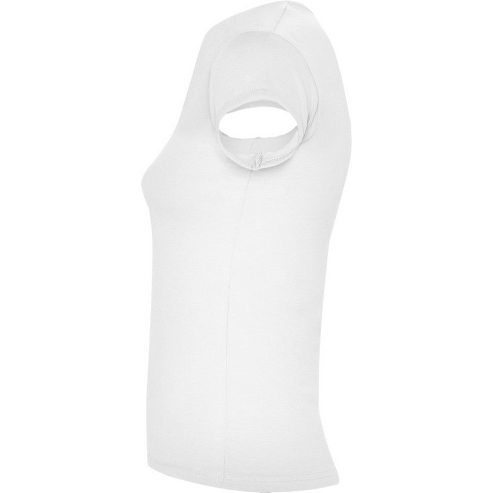 White - Lifestyle - Roly Womens-Ladies Belice T-Shirt