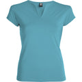Turquoise - Front - Roly Womens-Ladies Belice T-Shirt