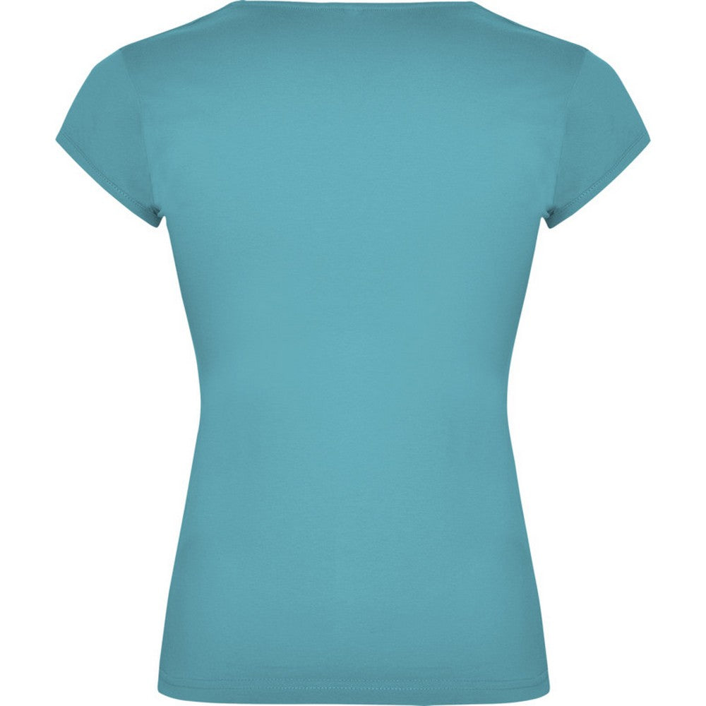 Turquoise - Back - Roly Womens-Ladies Belice T-Shirt
