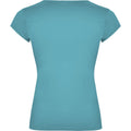 Turquoise - Back - Roly Womens-Ladies Belice T-Shirt