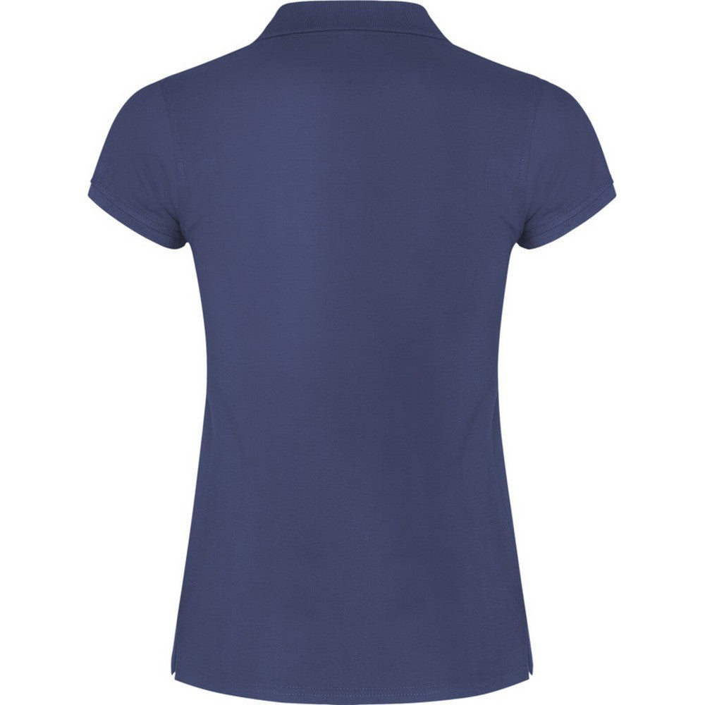 Blue Denim - Back - Roly Womens-Ladies Star Polo Shirt