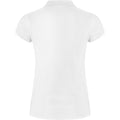 White - Back - Roly Womens-Ladies Star Polo Shirt