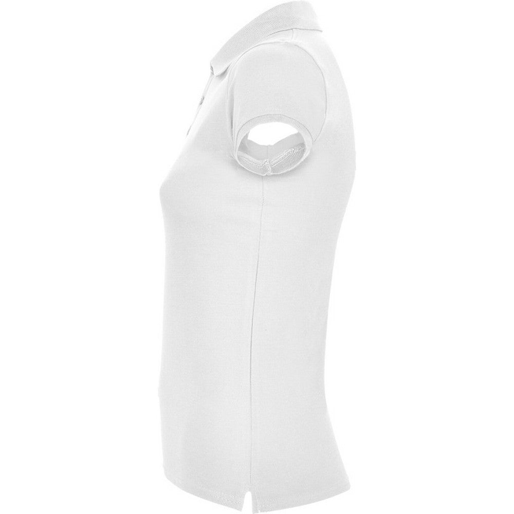 White - Lifestyle - Roly Womens-Ladies Star Polo Shirt