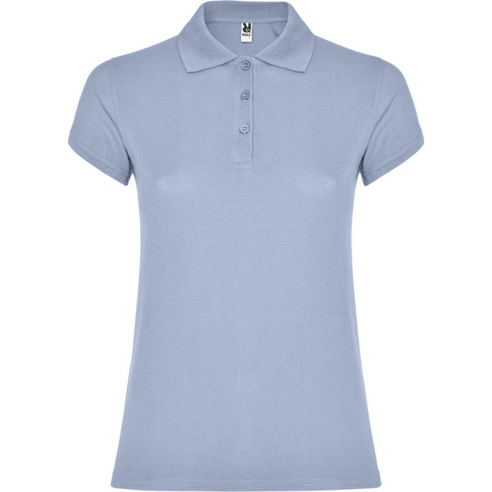 Zen Blue - Front - Roly Womens-Ladies Star Polo Shirt