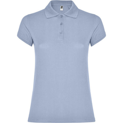 Zen Blue - Front - Roly Womens-Ladies Star Polo Shirt