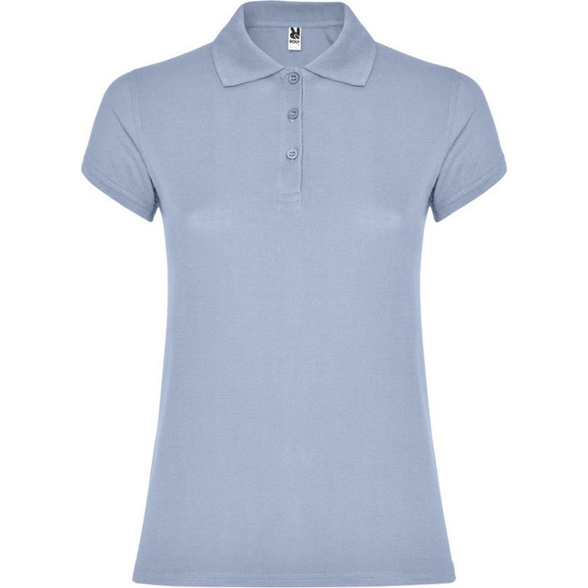Zen Blue - Front - Roly Womens-Ladies Star Polo Shirt