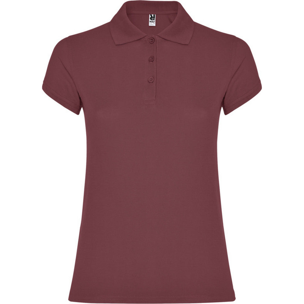 Berry Red - Front - Roly Womens-Ladies Star Polo Shirt