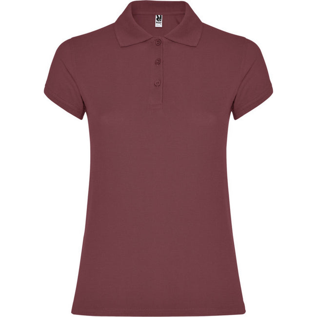 Berry Red - Front - Roly Womens-Ladies Star Polo Shirt