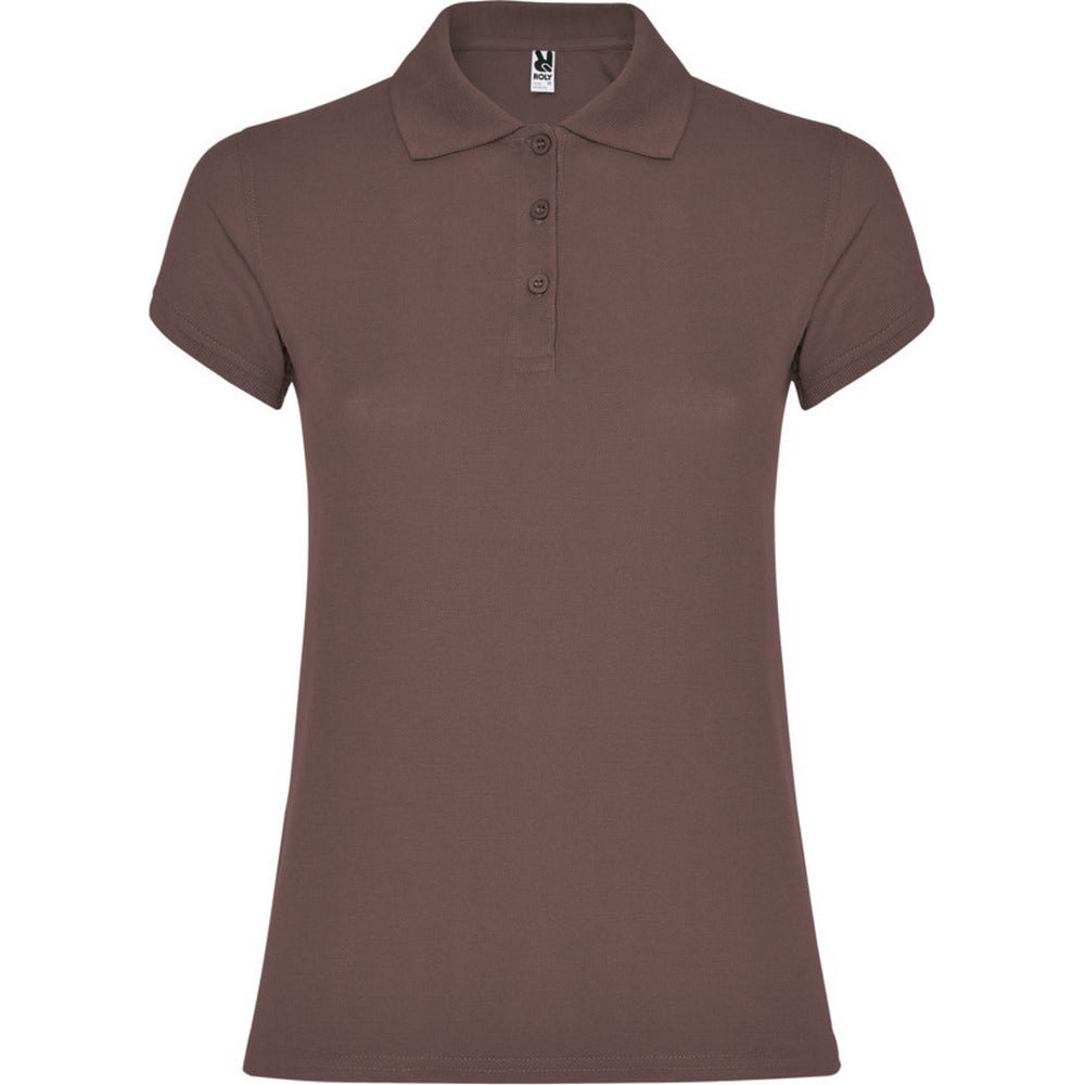 Pale Red - Front - Roly Womens-Ladies Star Polo Shirt