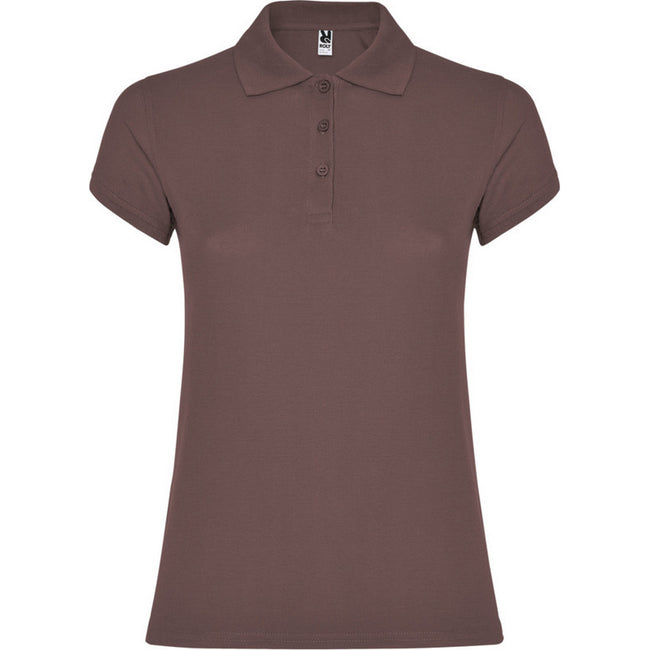 Pale Red - Front - Roly Womens-Ladies Star Polo Shirt