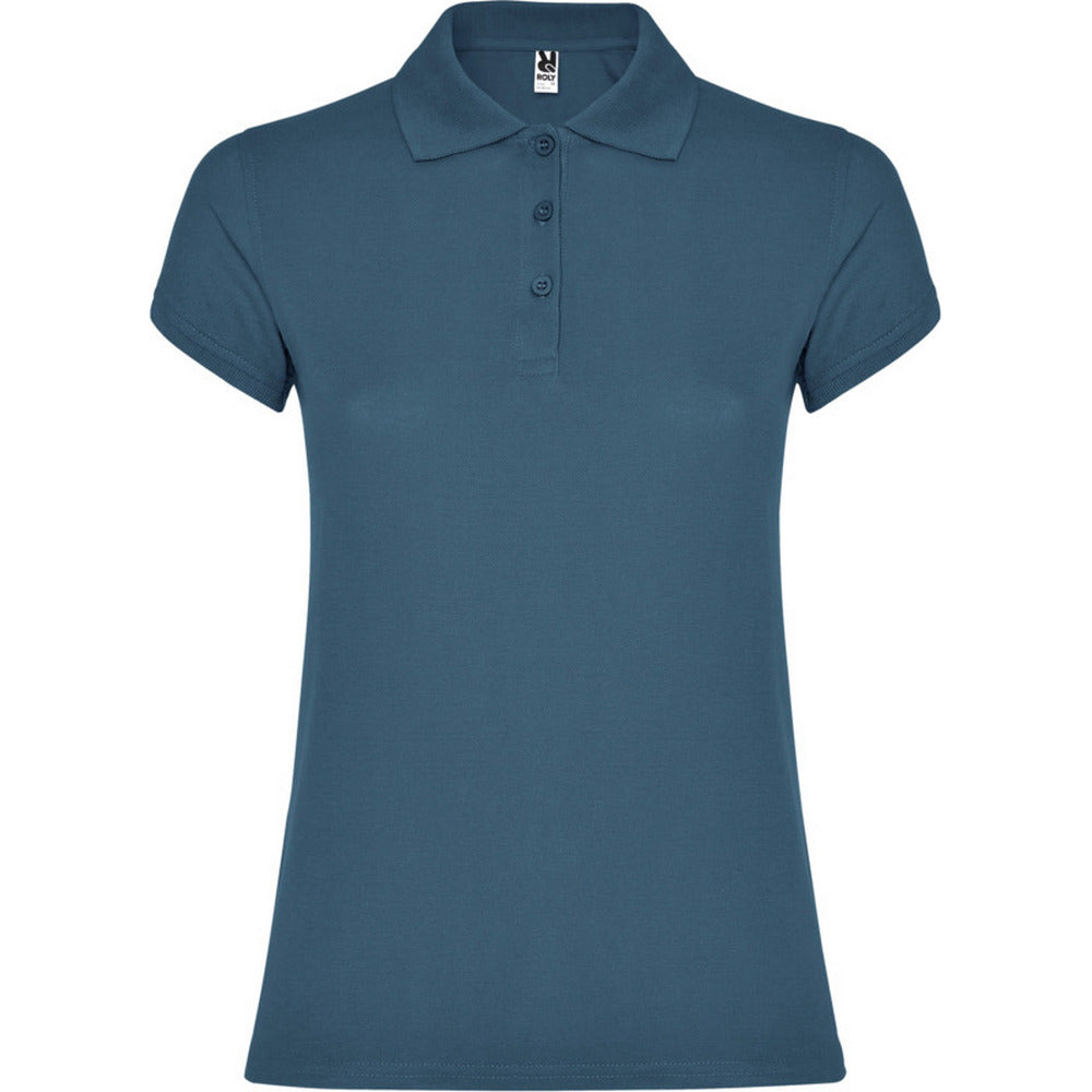 Storm Blue - Front - Roly Womens-Ladies Star Polo Shirt