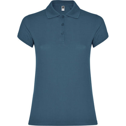 Storm Blue - Front - Roly Womens-Ladies Star Polo Shirt