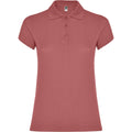 Chrysanthemum Red - Front - Roly Womens-Ladies Star Polo Shirt