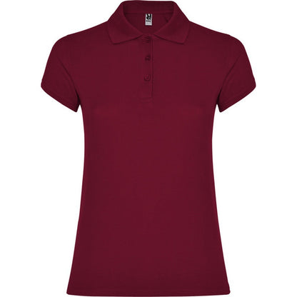 Garnet - Front - Roly Womens-Ladies Star Polo Shirt