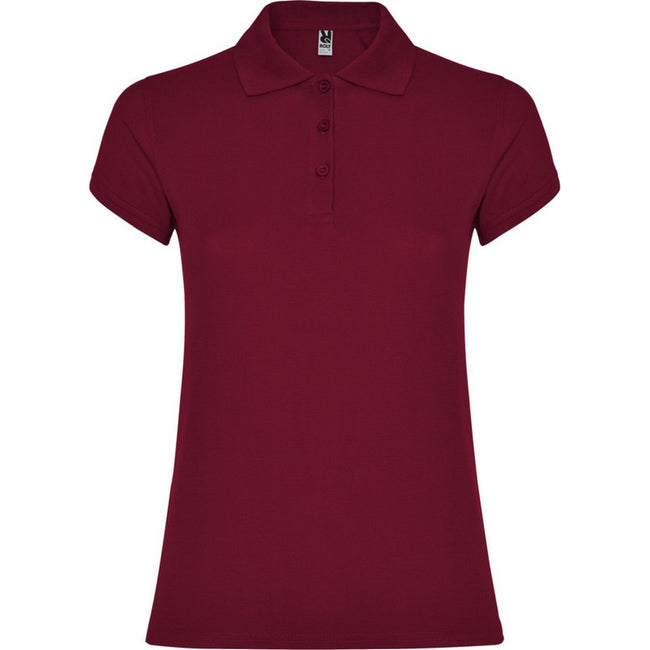 Garnet - Front - Roly Womens-Ladies Star Polo Shirt