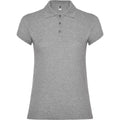 Grey Marl - Front - Roly Womens-Ladies Star Polo Shirt