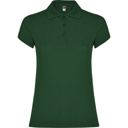 Bottle Green - Front - Roly Womens-Ladies Star Polo Shirt