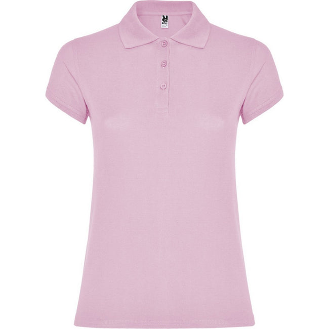Light Pink - Front - Roly Womens-Ladies Star Polo Shirt