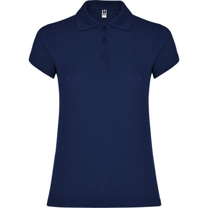 Navy Blue - Front - Roly Womens-Ladies Star Polo Shirt
