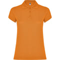 Orange - Front - Roly Womens-Ladies Star Polo Shirt