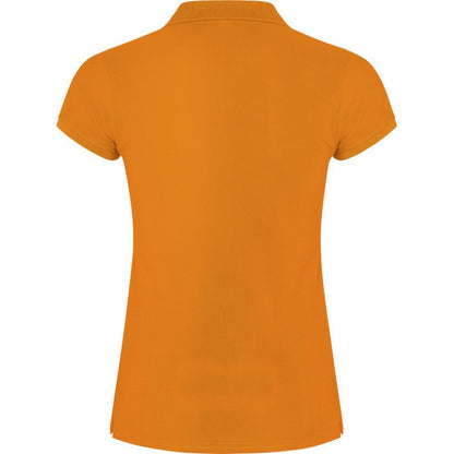 Orange - Back - Roly Womens-Ladies Star Polo Shirt
