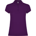 Purple - Front - Roly Womens-Ladies Star Polo Shirt