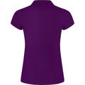 Purple - Back - Roly Womens-Ladies Star Polo Shirt