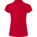 Red - Back - Roly Womens-Ladies Star Polo Shirt