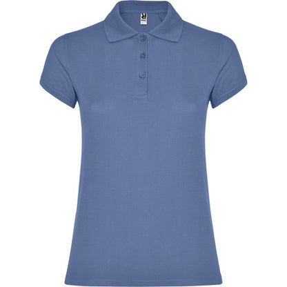 Riviera Blue - Front - Roly Womens-Ladies Star Polo Shirt