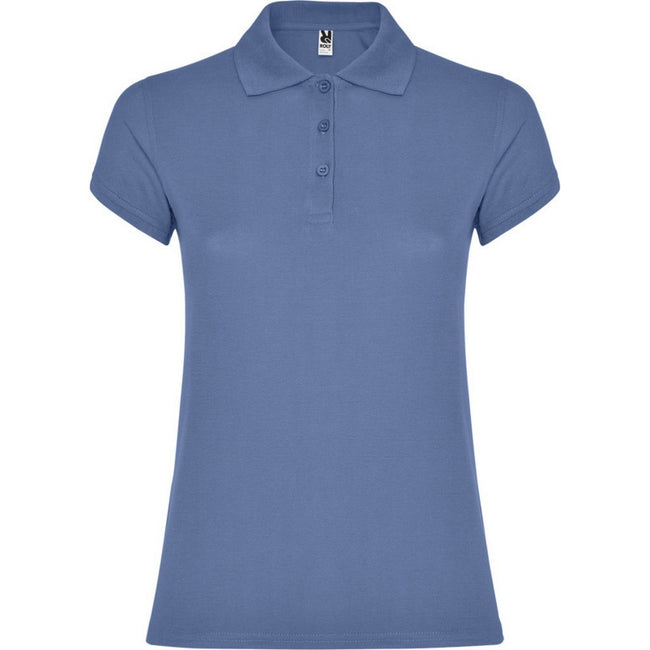 Riviera Blue - Front - Roly Womens-Ladies Star Polo Shirt