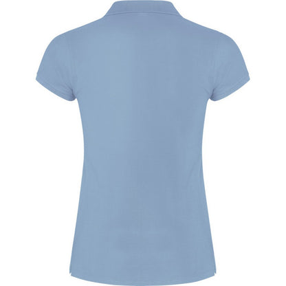 Sky Blue - Back - Roly Womens-Ladies Star Polo Shirt