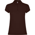 Chocolate - Front - Roly Womens-Ladies Star Polo Shirt