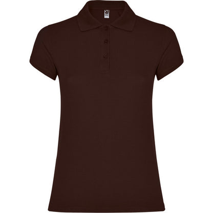 Chocolate - Front - Roly Womens-Ladies Star Polo Shirt