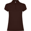Chocolate - Front - Roly Womens-Ladies Star Polo Shirt