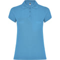 Turquoise - Front - Roly Womens-Ladies Star Polo Shirt