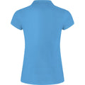 Turquoise - Back - Roly Womens-Ladies Star Polo Shirt