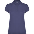 Blue Denim - Front - Roly Womens-Ladies Star Polo Shirt