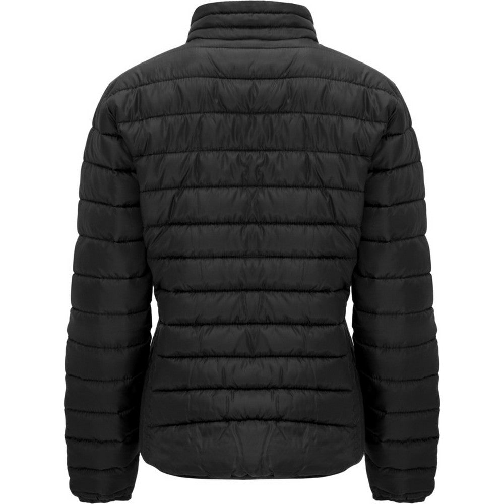 Solid Black - Back - Roly Womens-Ladies Finland Insulated Jacket